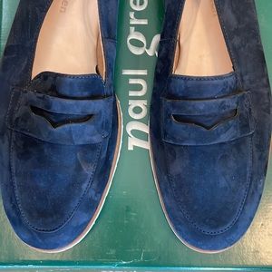 Paul Green Carmela Flat Space Nubuck at 8 (US Women's 10.5) Navy